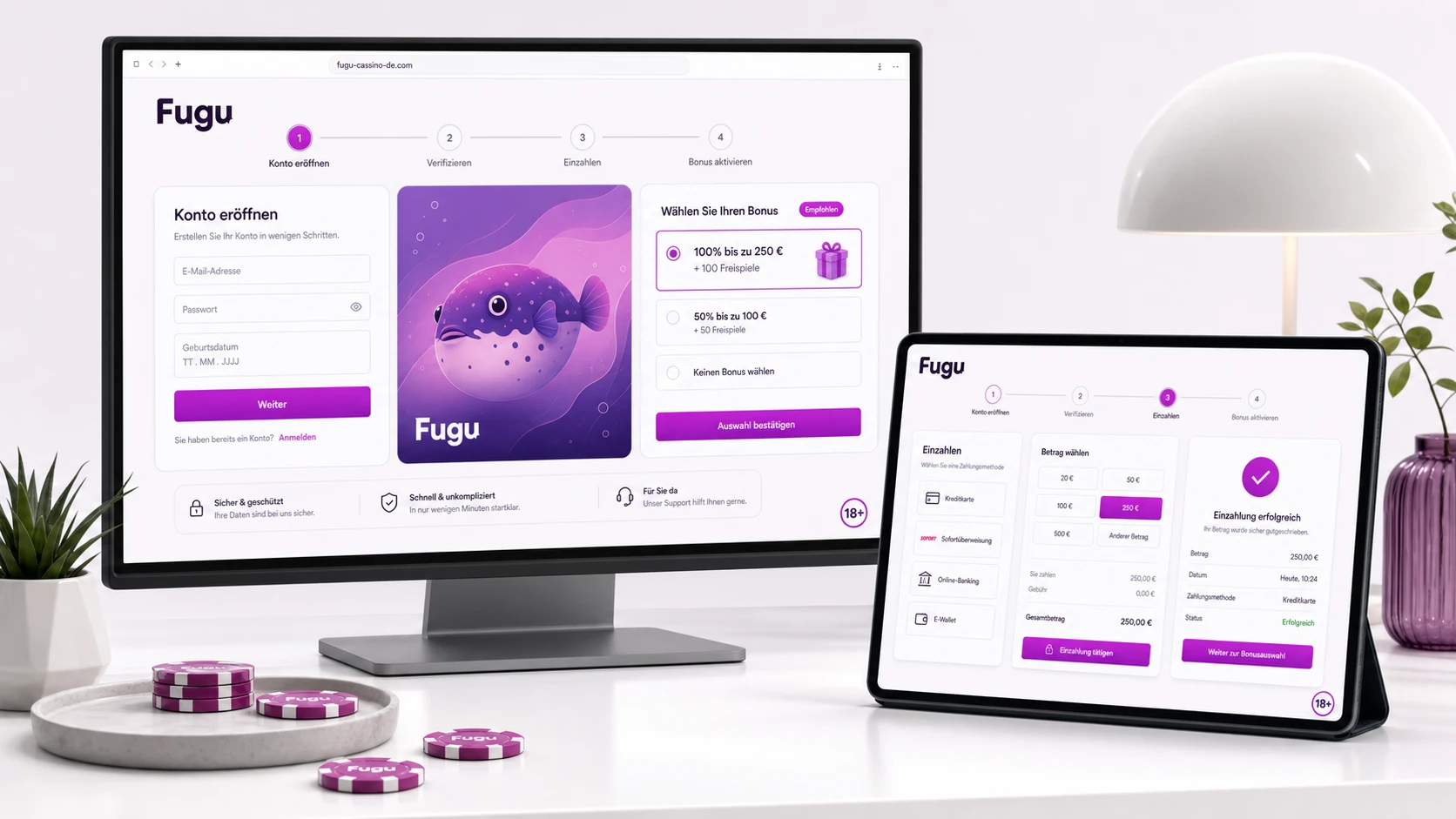 Fugu Casino Willkommensbonus für neue Spieler